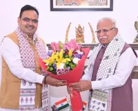 मुख्यमंत्री भजनलाल शर्मा ने केंद्रीय मंत्री मनोहर लाल से की मुलाकात, राजस्थान के विकास पर हुई चर्चा