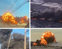 अमेरिकी में उड़ान के बाद कार्गो विमान क्रैश : आग के गोले में तब्दील हुआ विमान, हादसे में 3 लोगों की मौत