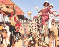 संस्कृतियों का संगम स्थल बना पुष्कर : साफा बांधो प्रतियोगिता में 10 विदेशी युगल ने भाग लिया, अर्जेंटाइना का युगल विजेता