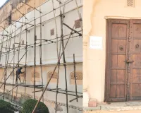 पेंटिंग्स का भी होगा संरक्षण कार्य : सालों बाद शीशमहल परिसर की दीवारों का संरक्षण कार्य शुरू, जल्द कराया जाएगा मानसिंह महल हिस्से का रिनोवेशन