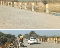 अंधेरी नदी की जर्जर पुलिया बनी मौत का खतरा, हर गुजरता कदम जोखिम भरा 