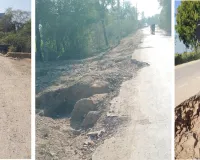 बांसी-देई मार्ग पर सड़कें बदहाल, राहगीरों में चिंता