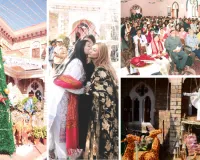 क्रिसमस पर्व हर्षोल्लास से मनाया : चर्च रंगीन फर्रियों और रंग-बिरंगी रोशनी से जगमगाते नजर आए, प्रभु यीशु के जन्म की झांकियों से सजे गिरजाघर