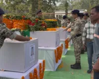 बीजापुर मुठभेड़ में सुरक्षा बलों की बड़ी कामयाबी, मुठभेड़ में 18 नक्सली ढ़ेर, शहीदों को दी गई सलामी