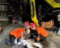 इंडोनेशिया में भीषण सड़क हादसा, 15 लोगों की मौके मौत, 19 अन्य घायल