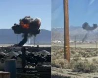 अमेरिकी एयरफोर्स का एक F-16 लड़ाकू विमान क्रैश, जमीन से टकराकर लगी भयंकर आग, पायलट सुरक्षित