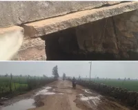 पूरी तरह जर्जर हुआ समरानिया-निवाड़ी लिंक रोड