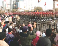 आर्मी की फुल ड्रेस रिहर्सल : जवानों ने दिखाए करतब, बाइक पर बनाया ह्युमन पिरामिड ; मल्टीपल रॉकेट लॉन्चर प्रदर्शन से रोमांचित हुए दर्शक