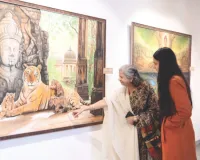 चित्रांग में कैनवास पर उतरा अनुभव, वरिष्ठ कलाकार जगदीश की सोलो आर्ट एग्जीबिशन का समापन