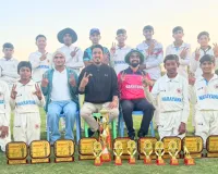 नारायणा के सिर सजा 2-राइजिंग क्रिकेट कप के फाइनल का ताज, आदित्य यादव 105 रनों की पारी खेल बने मैन ऑफ द मैच