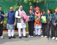 एशियन लेक्रोस चैंपियनशिप की विजेता टीम ने मुख्यमंत्री से की मुलाकात, भजनलाल शर्मा ने कहा- बढ़ाया प्रदेश का गौरव