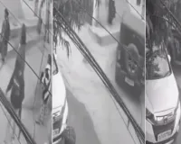 जयपुर में रफ्तार का कहर : ब्लैक थार ने कॉलोनी में मचाया आतंक, चार कारें तोड़ीं ; लोगों को कुचलने की कोशिश