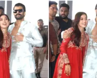 शादी के बाद रोमांटिक अंदाज में नजर आए रश्मिका-विजय, उदयपुर एयरपोर्ट पर फैंस को फ्लाइंग किस