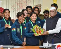 राज्यपाल से लैक्रोज खिलाड़ियों ने की मुलाकात: राज्यपाल का खेल प्रोत्साहन हेतु प्रदत्त वित्तीय सहायता के लिए जताया आभार जताया