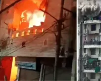 दिल्ली में बिल्डिंग में लगी भीषण आग : 3 बच्चों सहित 7 लोगों की मौत, लोगों ने जान बचाने के लिए लगाई इमारत से छलांग