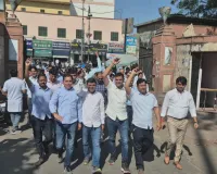 SMS Hospital अग्निकांड मामले में नर्सेज का विरोध जारी : 2 घंटे का किया कार्य बहिष्कार, मरीजों को हुई असुविधा