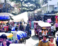 अतिक्रमण : चांदपोल बाजार में ठेलों की वजह से दिनभर जाम, राहगीरों और वाहन चालकों को परेशानी