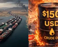 होर्मुज जलडमरूमध्य अगले एक महीने तक बंद : आसमान छू सकती है तेल की कीमतें; 150 डॉलर प्रति बैरल तक पहुंचने की संभावना, अर्थशास्त्री ब्रूस कासमैन ने जताई चिंता