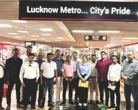 राजस्थान से आए पत्रकारों ने लखनऊ मेट्रो का किया अवलोकन: संचालन प्रणाली को करीब से समझा, काकोरी में चिकनकारी हस्तशिल्प कला का अवलोकन किया