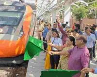 गांधीनगर जयपुर स्टेशन पर रुकी जोधपुर–दिल्ली कैंट वंदे भारत, जनप्रतिनिधियों ने दिखाई हरी झंडी.