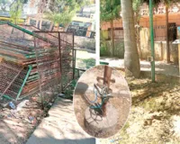 बदहाल हो रहे पार्क : चोरी हो रहे सामान ; सुरक्षा दीवारों के साथ झूले भी टूटे, मैदान में हो रहे गड्ढ़े