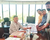 जेसीटीएसएल कर्मचारियों का शहीद स्मारक पर आमरण अनशन शुरू : चेयरमैन व एमडी से हुई वार्ता, नही बनी सहमति