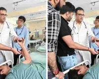 अनशन के दौरान कर्मचारी की बिगड़ी तबीयत : कांवटिया अस्पताल में भर्ती, जानें पूरा मामला 
