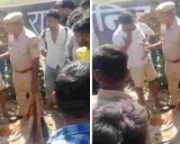 गाय को काटते देखने से मचा हड़कंप : हिन्दुवादी संगठनों के लोग एकत्र, युवक को सबक सिखा कर पुलिस को सौंपा