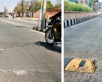 वाहनों की जगह जिंदगी पर लग सकता है ब्रेक,शहर में अधिकतर स्पीड ब्रेकर क्षतिग्रस्त
