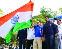 राहुल गांधी ने मैराथन को दिखाई हरी झंडी : संविधान के प्रति प्रतिबद्धता का दिया संदेश, कहा- यह मैराथन अंबेडकर के विचारों और भारतीय संविधान के प्रति हमारी अटूट प्रतिबद्धता का प्रतीक