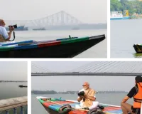 मोदी ने हुगली नदी में की नाव की सवारी : हाथ में कैमरा लिए लकड़ी की नाव पर बैठे नजर आए, नदी की खींची फोटो