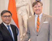 भारतीय विदेश सचिव विक्रम मिस्री ने की क्रिस्टोफर लैंडौ से मुलाकात : वैश्विक मुद्दों पर हुई चर्चा, अमेरिका और भारत के बीच घनिष्ठ साझेदारी की पुष्टि की
