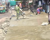 असर खबर का : छावनी में शुरु हुआ सीसी सड़क का निर्माण कार्य, हादसों व जाम से जल्द मिलेगी राहत