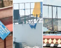 छतों पर लगे अवैध होर्डिंग्स व वॉलड्रॉप से दुर्घटनाओं का खतरा