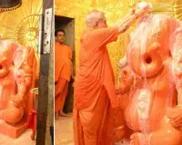 मोतीडूंगरी गणेश मंदिर में पुष्य नक्षत्र पर विशेष अभिषेक, दिन-भर उमड़ी श्रद्धालुओं की भीड़