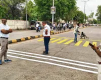 असर खबर का : यातायात विभाग की त्वरित कार्रवाई, जेब्रा लाइन बनी, वाहन चालकों को मिली राहत