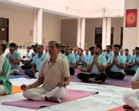 संस्कृत विश्वविद्यालय में मनाया योग दिवस, योग की महत्ता पर डाला प्रकाश