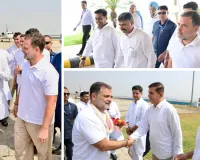  चिंतन शिविर : राहुल गाँधी ने की कांग्रेस जिलाध्य्क्ष के परिजनों से मुलाकात, व्हीलचेयर पर बैठे बुजुर्गों का जाना हाल