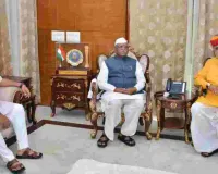 राज्यपाल हरिभाऊ बागडे से नगरीय विकास और चिकित्सा मंत्रियों की शिष्टाचार भेंट, सौहार्दपूर्ण वातावरण में संपन्न हुई मुलाकात