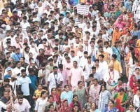 भगवान रथ पर सवार होकर गुलाबी नगर की सडकों पर निकले : भक्तों ने उतारी आरती, हरे कृष्ण के संकीर्तन से गूंज समूचा माहौल