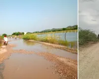 अधूरी एमडीआर-183 सड़क बरसात में बनी बड़ी परेशानी