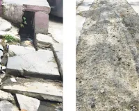 खुले चेंबर, टूटी नालियां, खतरनाक सड़कें राहगीरों के लिए बनी मुसीबत का सबब