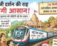 श्रद्धालुओं और पर्यटन को मिलेगा बड़ा लाभ : अम्बाजी दर्शन की राह होगी आसान, राजस्थान-गुजरात को जोड़ेगी नई रेल लाइन