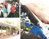 एसएमएस अस्पताल : बिलिंग काउंटर से ओपीडी तक इंतजार, कबाड़ में पड़े ऑक्सीजन सिलेंडर