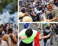CJP के संसद कूच पर बवाल : प्रदर्शनकारियों पर छोड़े आंसू गैस के गोले, संसद भवन के सामने धरने पर बैठे छात्र