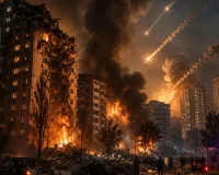 यूक्रेन की राजधानी पर रूस का भीषण प्रहार: 8 लोगों की मौत ; 25 अन्य घायल, कई इमारतें क्षतिग्रस्त 