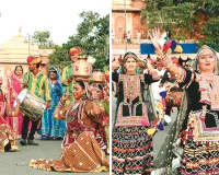 बूढ़ी तीज की शाही सवारी राजसी वैभव के बीच नगर भ्रमण पर निकली, 175 लोक कलाकारों ने प्रस्तुतियों से बांधा समां