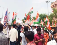 झोटवाड़ा की जन समस्याओं को लेकर कांग्रेस का प्रदर्शन, जेडीए कूच के दौरान पुलिस ने रोका