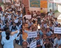 अलवर के स्कूल में छात्रों के प्रदर्शन का असर: जर्जर भवन हटाया जा रहा, नया आठ कमरों का भवन बनाने की तैयारी