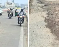 ऐ भाई...जरा देखकर चलो : बरसात से पहले ही उधड़ीं कोटा की सड़कें, हादसों को न्योता दे रही बिखरी गिट्टी